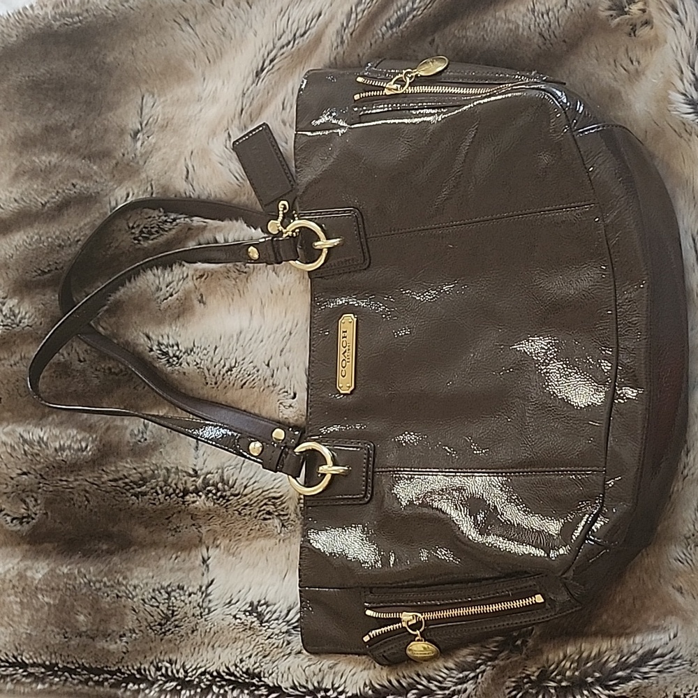 Coach soft leather hobo bag